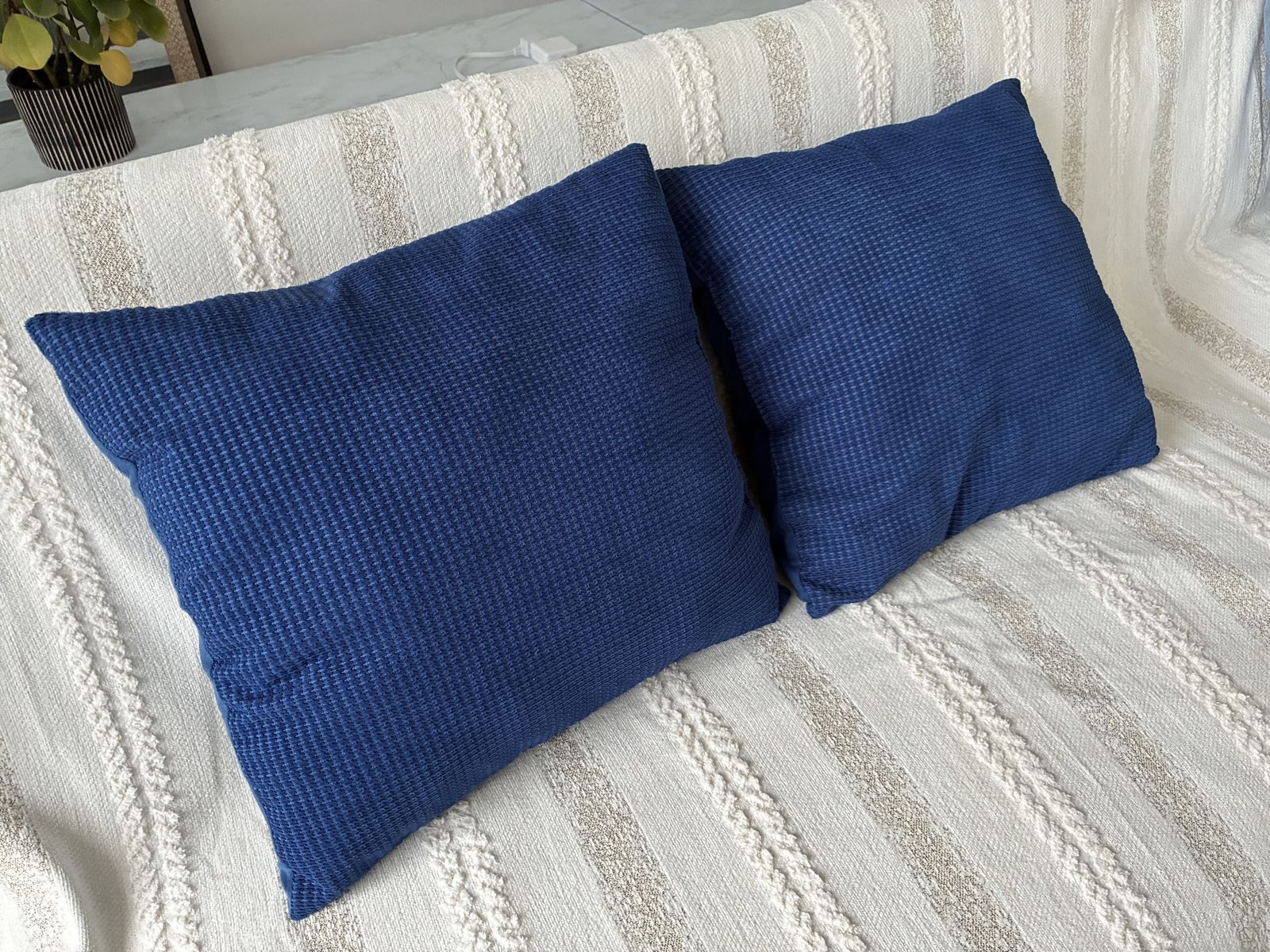 2 reversible cushions 