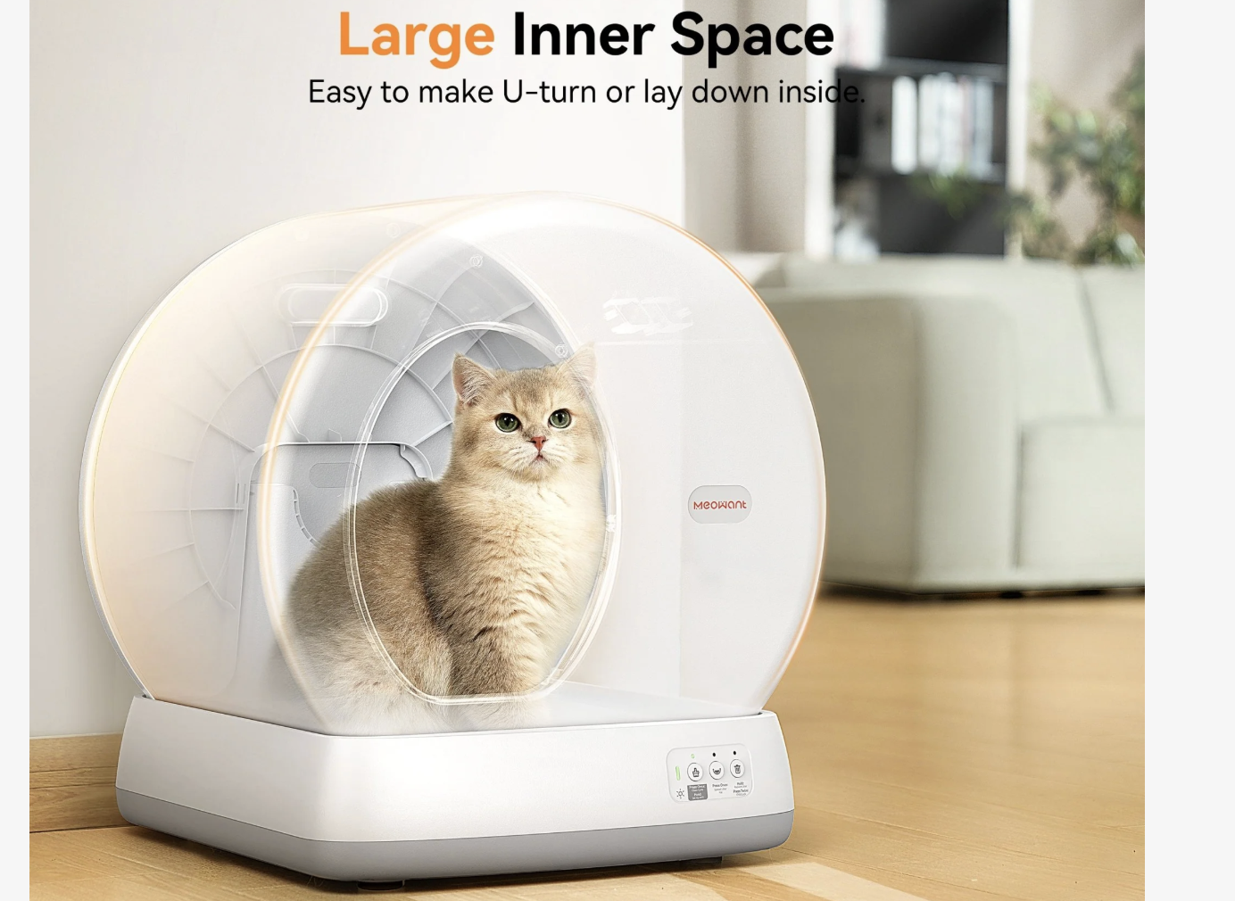 New in Box Meowant  WiFi Enabled Self-Cleaning Cat Litter Box - MW-SC01