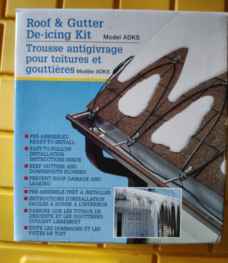 EasyHeat ADKS-500 Roof and Gutter De-Icing Cable Kit 100 FT 120V