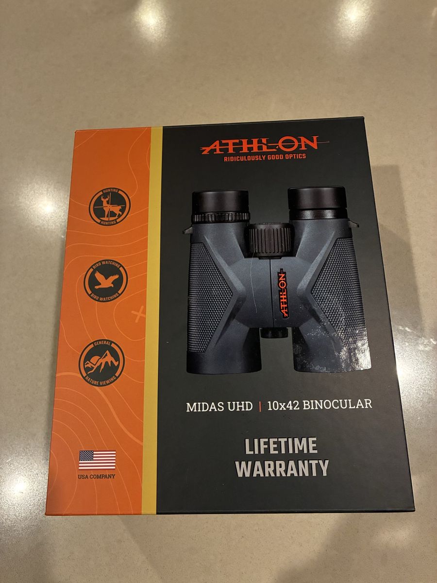 Athlon Midas UHD 10x42 Binoculars - Lifetime Warranty for Hunting, Bird Watching, Nature Viewing