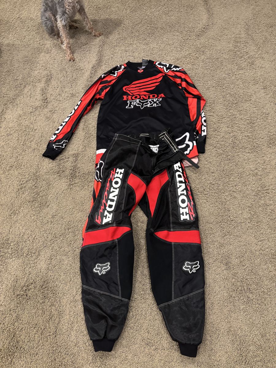 Honda × Fox Racing Motocross Set – Jersey & Pants (Size 34)