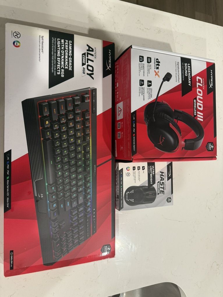 HyperX Bundle - Headset, Keyboard, Mouse