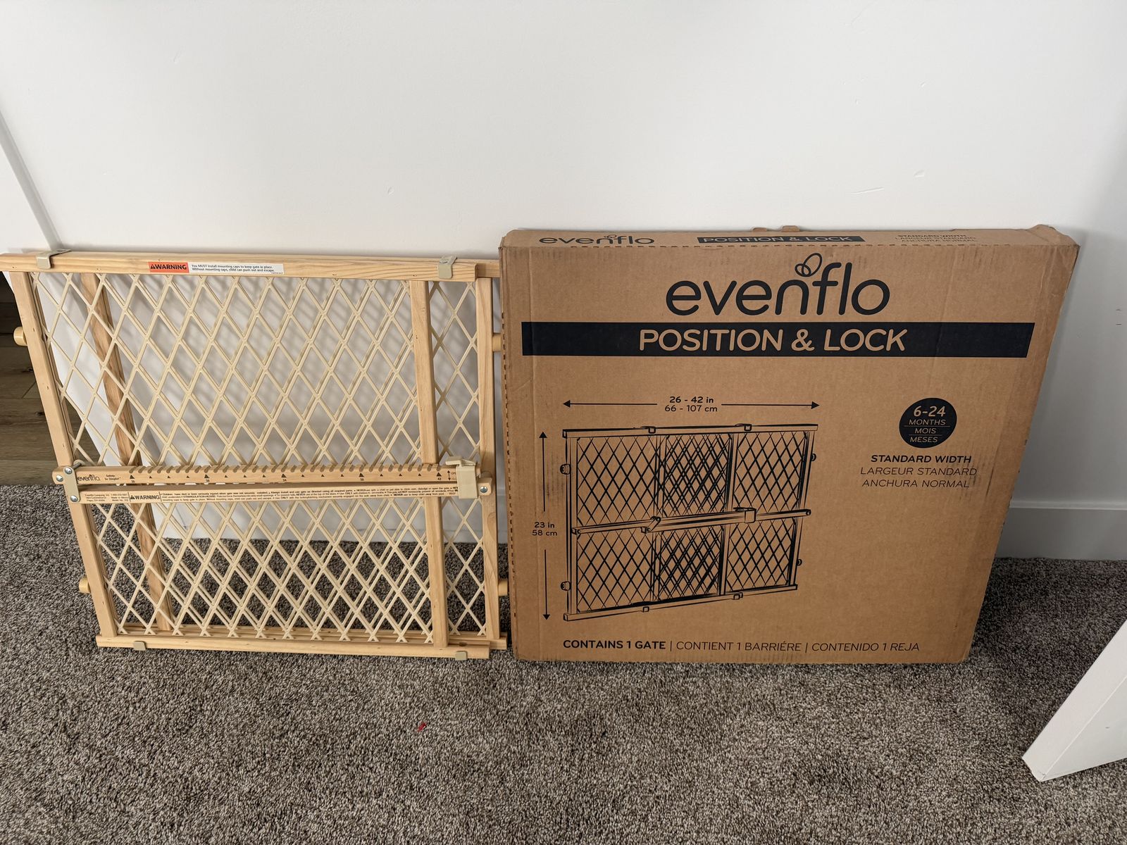 Two EVENFLO Position & Lock Child/Pet Safety Gate