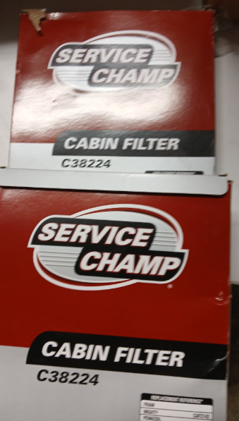 2 pack Service Champ C38224 Cabin Air Filter -Section A