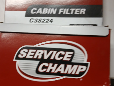 2 pack Service Champ C38224 Cabin Air Filter -Section A
