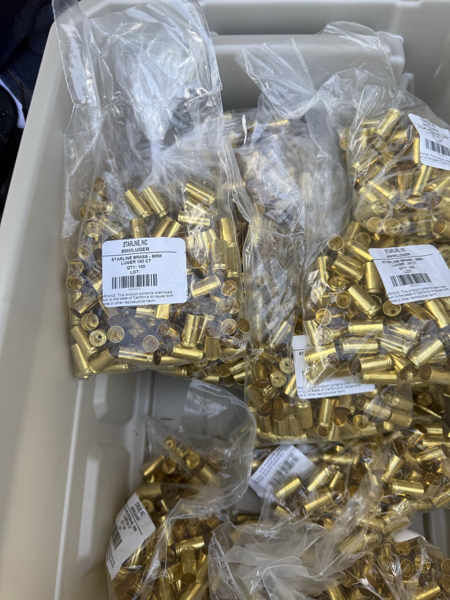 9mm Luger brass cases lot of 1700*