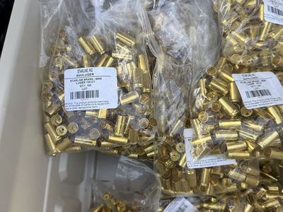 9mm Luger brass cases lot of 1700*