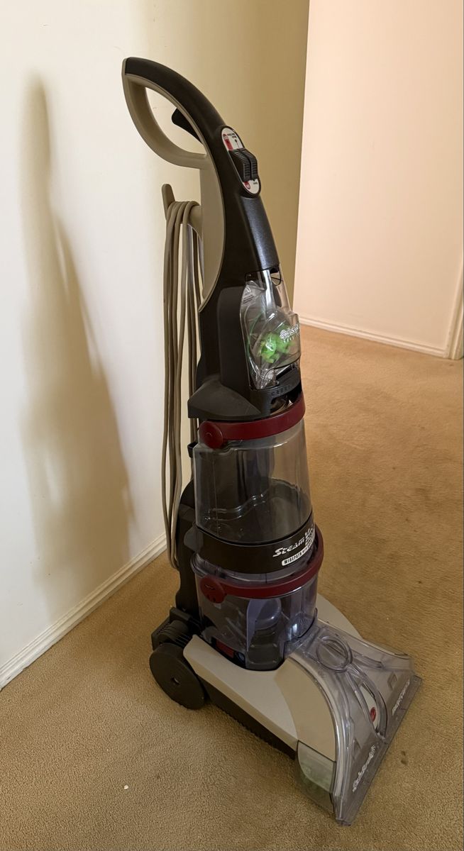 Free - Hoover SteamVac Dual V Widepath Carpet Cleaner Extractor with SpinScrub