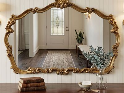 Ornate Gold Hollywood Regency Vintage Mirror
