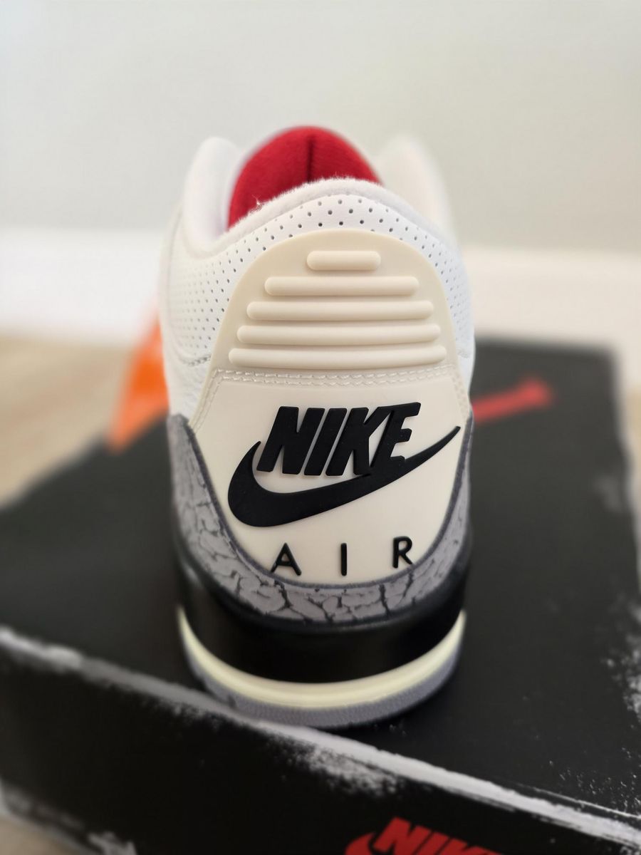 New Air Jordan 3 Retro Summit White/Fire Red-Black Size 10.5 Brand New! DEAD STOCK