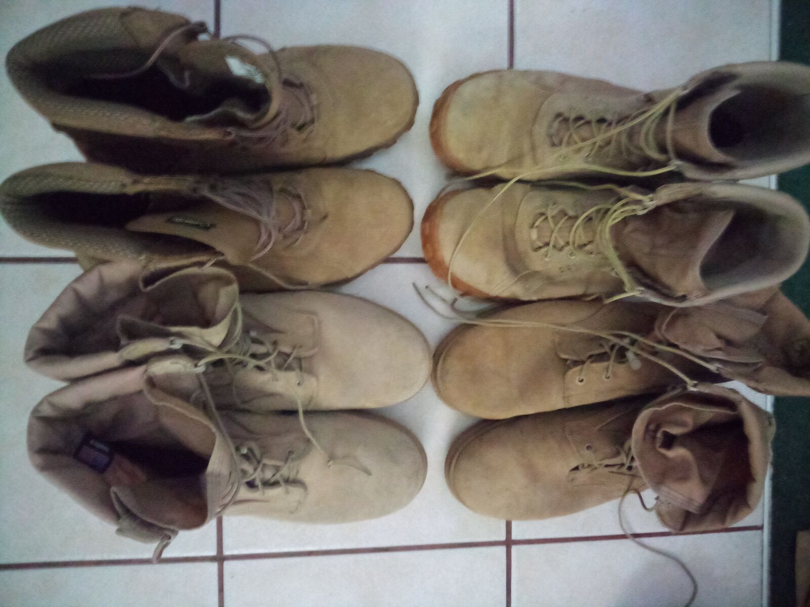 4 Pairs of boots