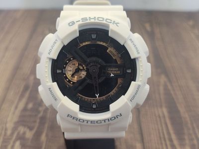 Casio G-Shock GA-110RG White/Rose Gold Digital/Analog Watch