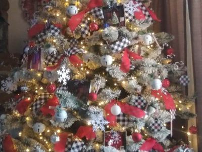 Flocked Christmas Tree