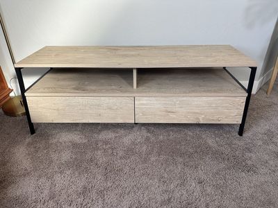 TV Stand Media Console Mid Century Farmhouse