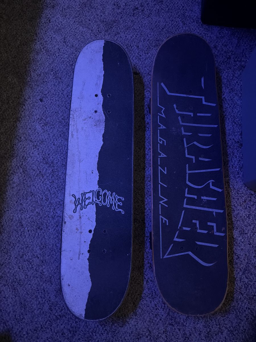 2 skateboards