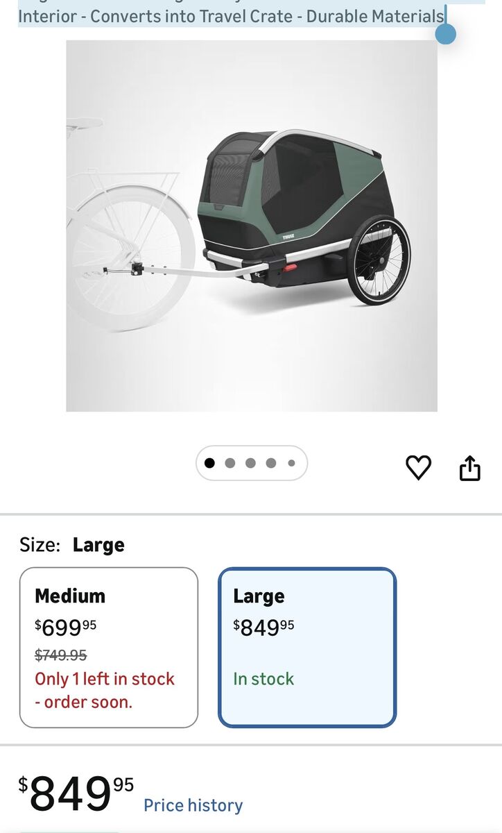 Thule Bexey L pet Bike Trailer