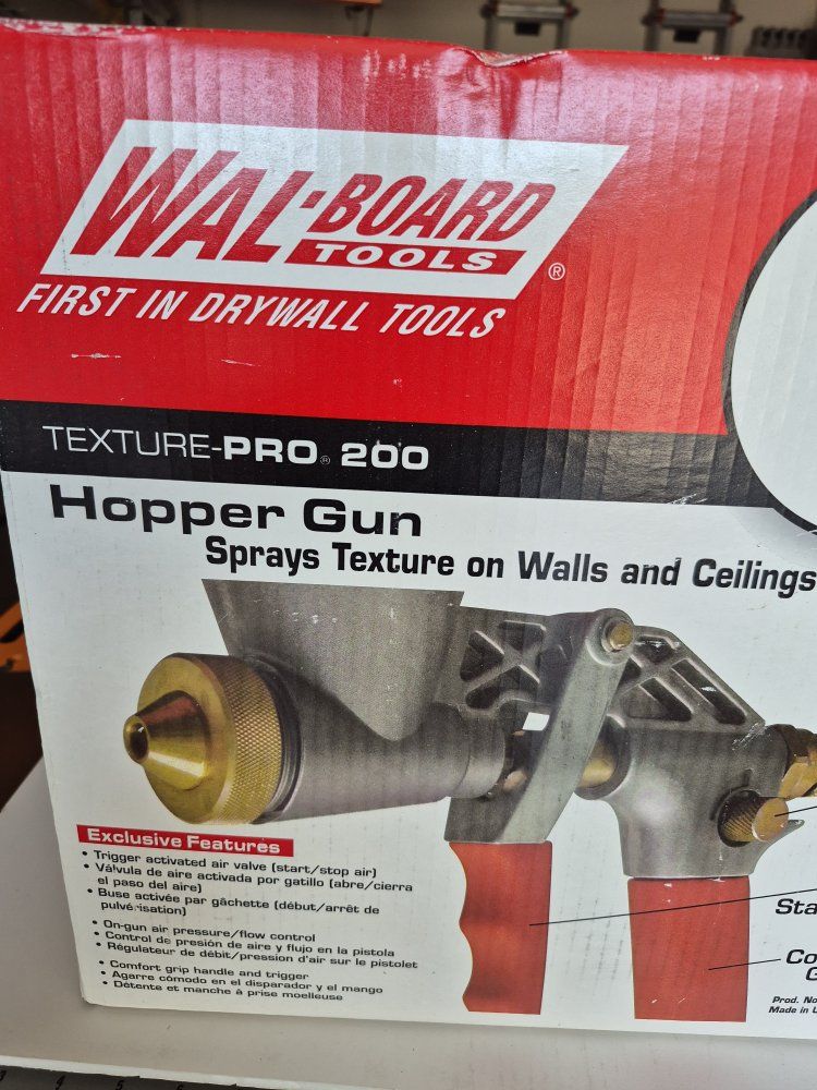 Wal-Board Tools Texture-Pro 200 Hopper Gun Drywall Spray Gun 52-020