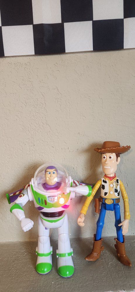 Toy Story Buzz Lightyear and Woody Action Figures Disney Pixar Toys