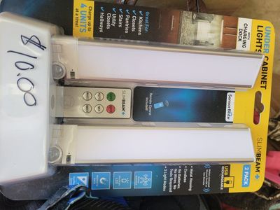 Sensor Brite Slimbeam+ Under Cabinet LED Lights 2-Pack w/ Remote & Charging Dock - USB Rechargeable