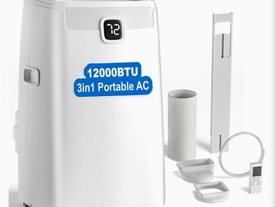 NEW FTOCASE 12000 BTU 3-in-1 Portable Air Conditioner
