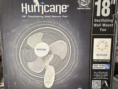 18 Inch Oscillating Wall Mount Fan