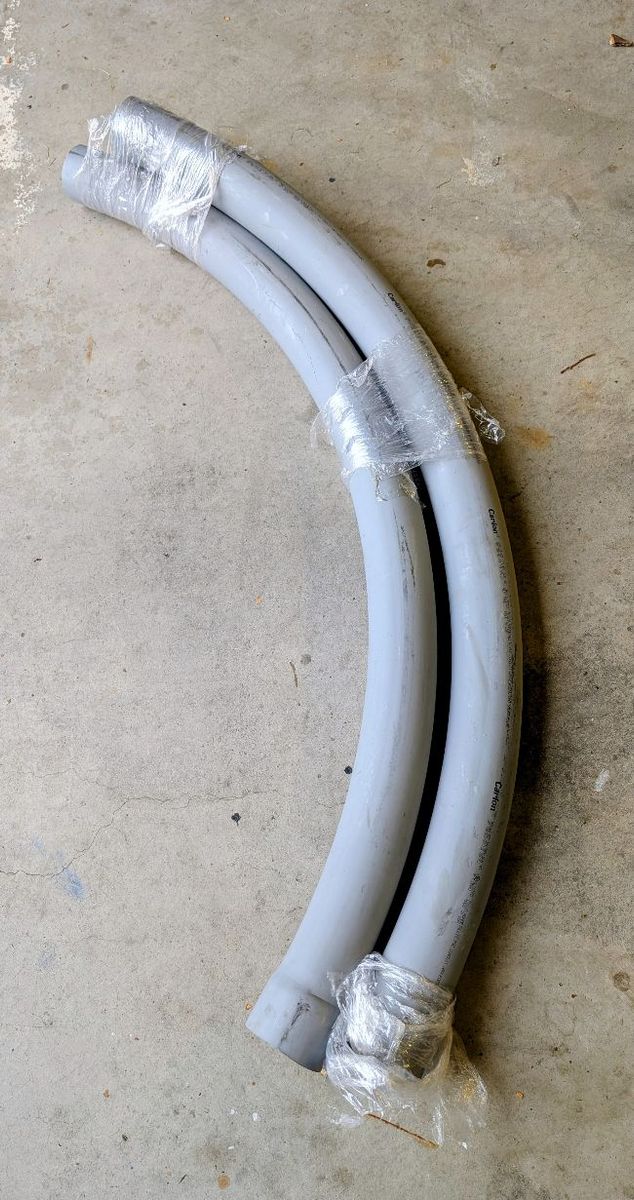 Carlon 3" Schedule 40  Rigid PVC Conduit Sweep Elbows- 36" Radius- NEW