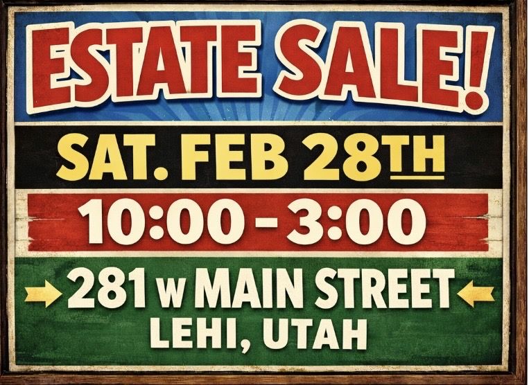 Estate Sale One Day Only Dont Miss Out