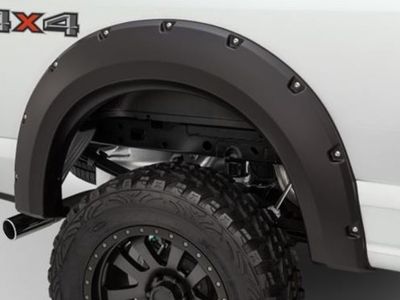 Bushwacker Matte Black Max Coverage Rear Pair Pocket Style Fender Flares Fits Ford F-150 20152020