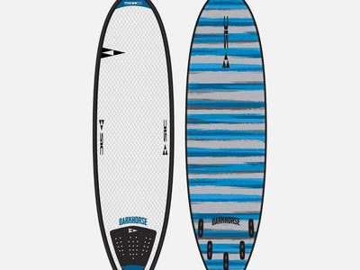 SIC Maui 6'8" Darkhorse Soft Surfboard FCS 5-Fin Composite Soft Top NEW