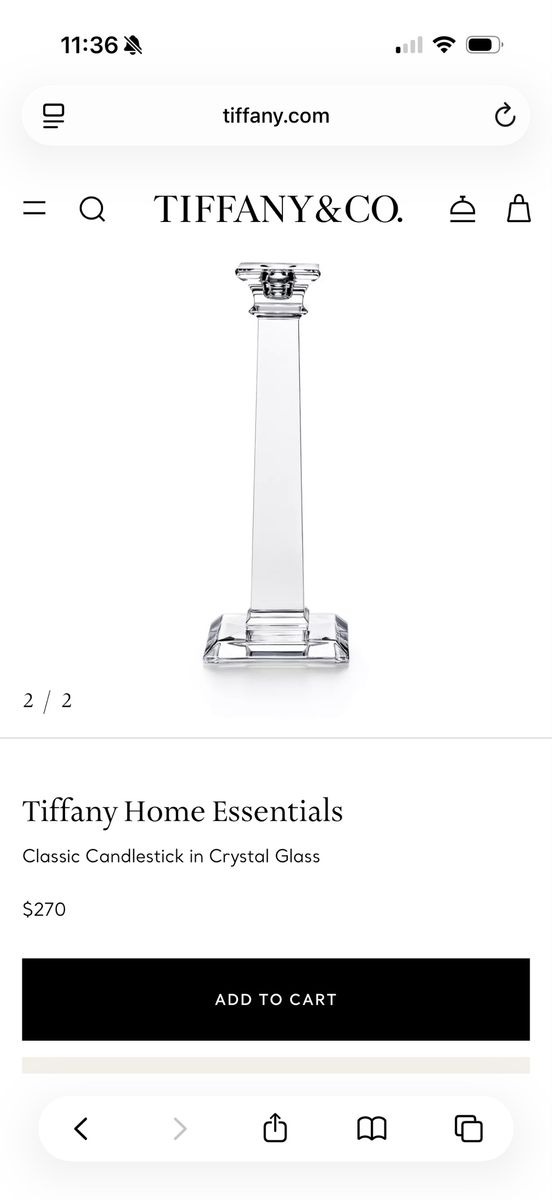 Tiffany & co candle stick holders