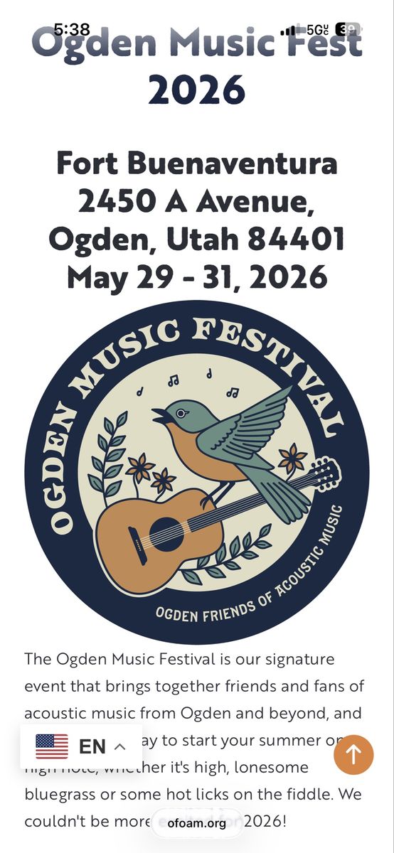 4 tickets to the Ogden Music Festival