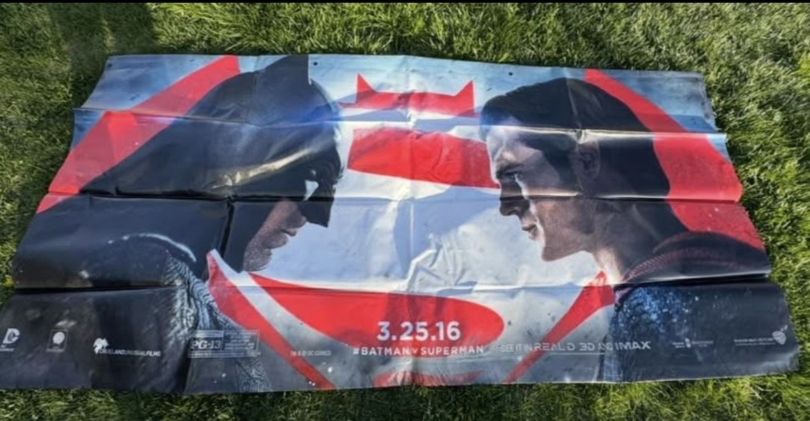 Batman Vs Superman Movie Poster Banner