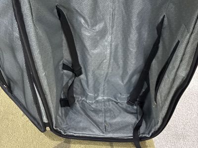 Black Fabric Suitcase/Luggage - Spacious & Durable Travel Bag 23x15 inches