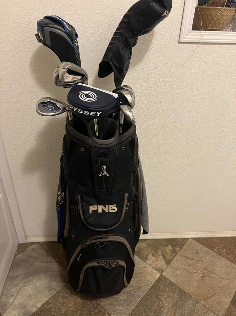 Golf Clubs And Bag