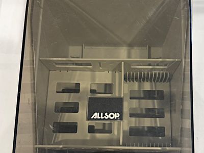 Vintage floppy disk storage box