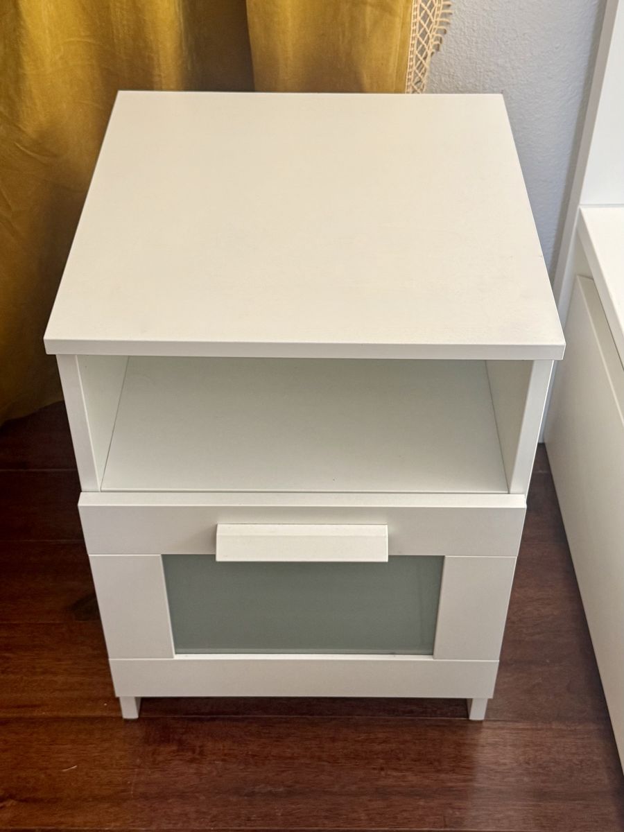 IKEA BRIMNES Nightstand – White – Excellent Condition