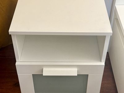 IKEA BRIMNES Nightstand – White – Excellent Condition