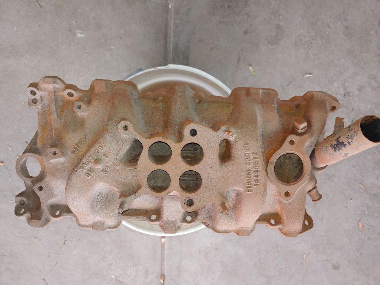 1956 CHEVY 265 POWER PACK 4BBL INTAKE MANIFOLD 3837109 BELAIR CORVETTE IMPALA NOMAD