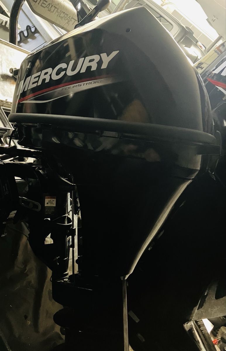 2024 Mercury 8hp EFI Tiller FourStroke Outboard Motor - 20" Shaft, Manual Tilt/Trim, Electric Start