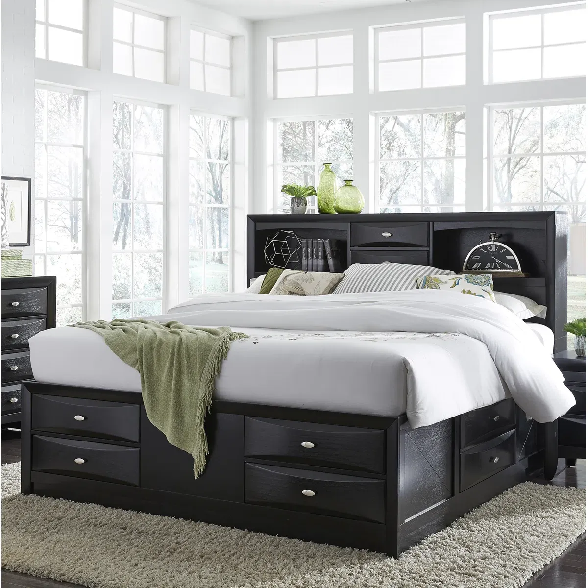 King Size Bed with Storage Drawers