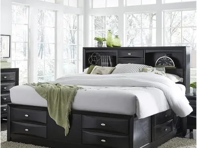 King Size Bed with Storage Drawers