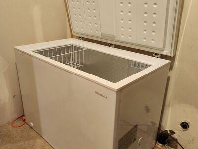 InsigniaTM - 10.2 Cu. Ft. Garage-Ready Chest Freezer - White