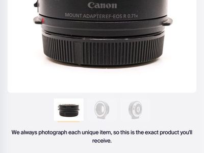 0.71 adapter for canon eos R (C70)