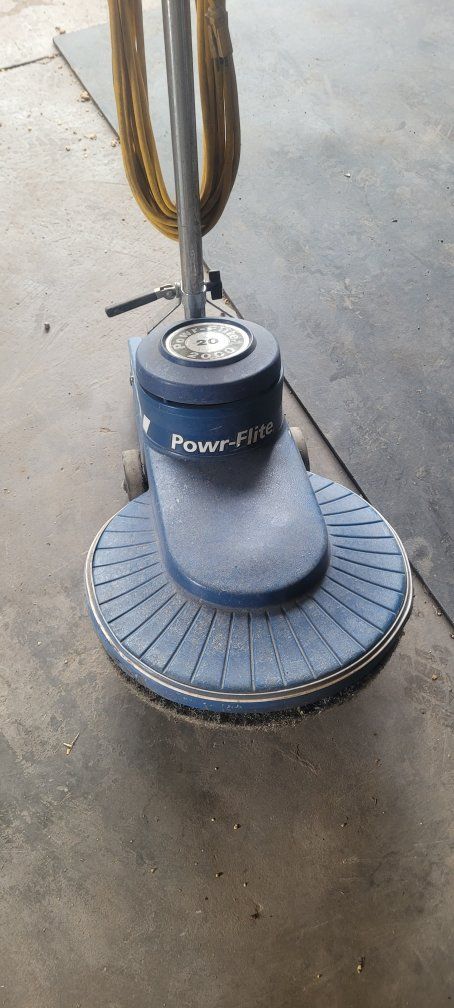 Powr-Flite 2000 20" Commercial Floor Buffer Scrubber Machine Industrial Cleaner