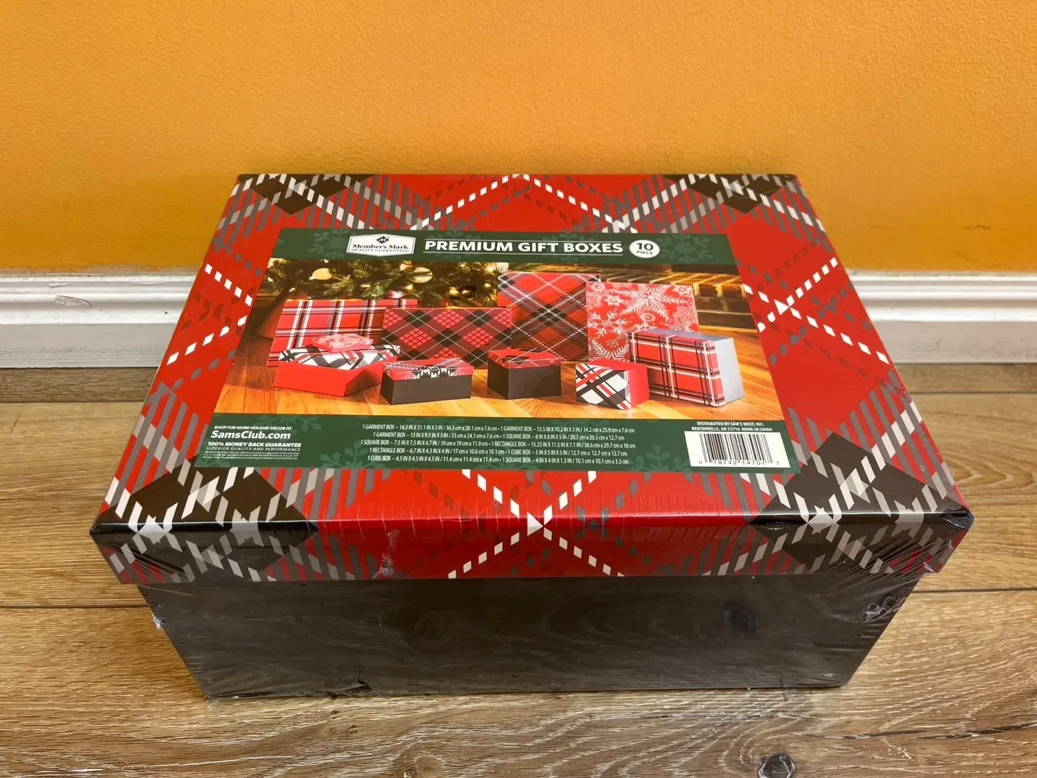 Member’s Mark Premium Gift Boxes Set (10 Boxes) Holiday Christmas Designs