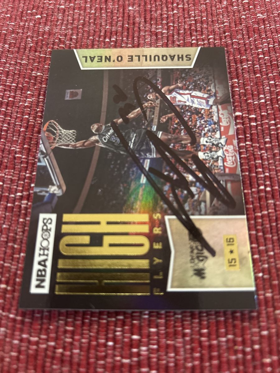 Shaquille O'Neal 2015 NBA HOOPS Autograph Hand Signed NBA Basketball Orlando Magic SP Card Auto