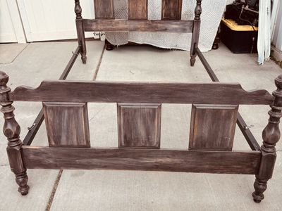 Rustic Style Full Size Bed.