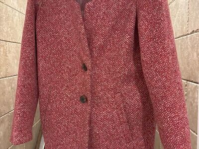 Women’s Pink Pea Coat Size Small