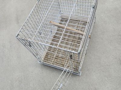 Small Portable Galvanized Birdcage