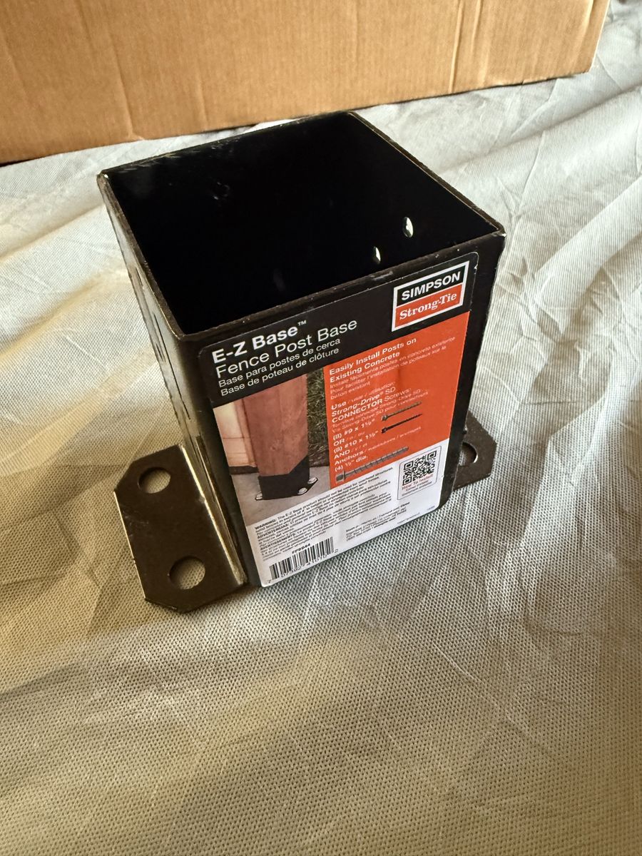 Simpson Strong E-Z Base Fence Posts And Anchors